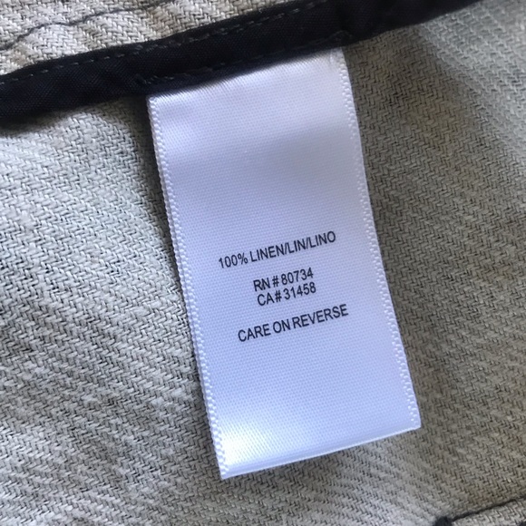 BCBG Maxazria Black Linen Blazer Jacket XS - Picture 4 of 5